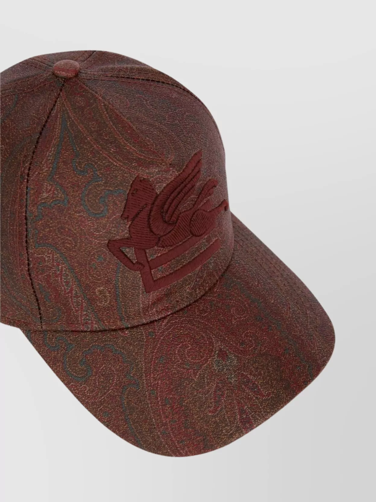 Etro Cotton Baseball Cap Paisley Jacquard