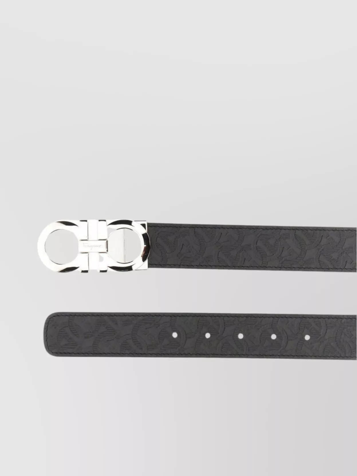 Ferragamo Link Pattern Adjustable Length Belt