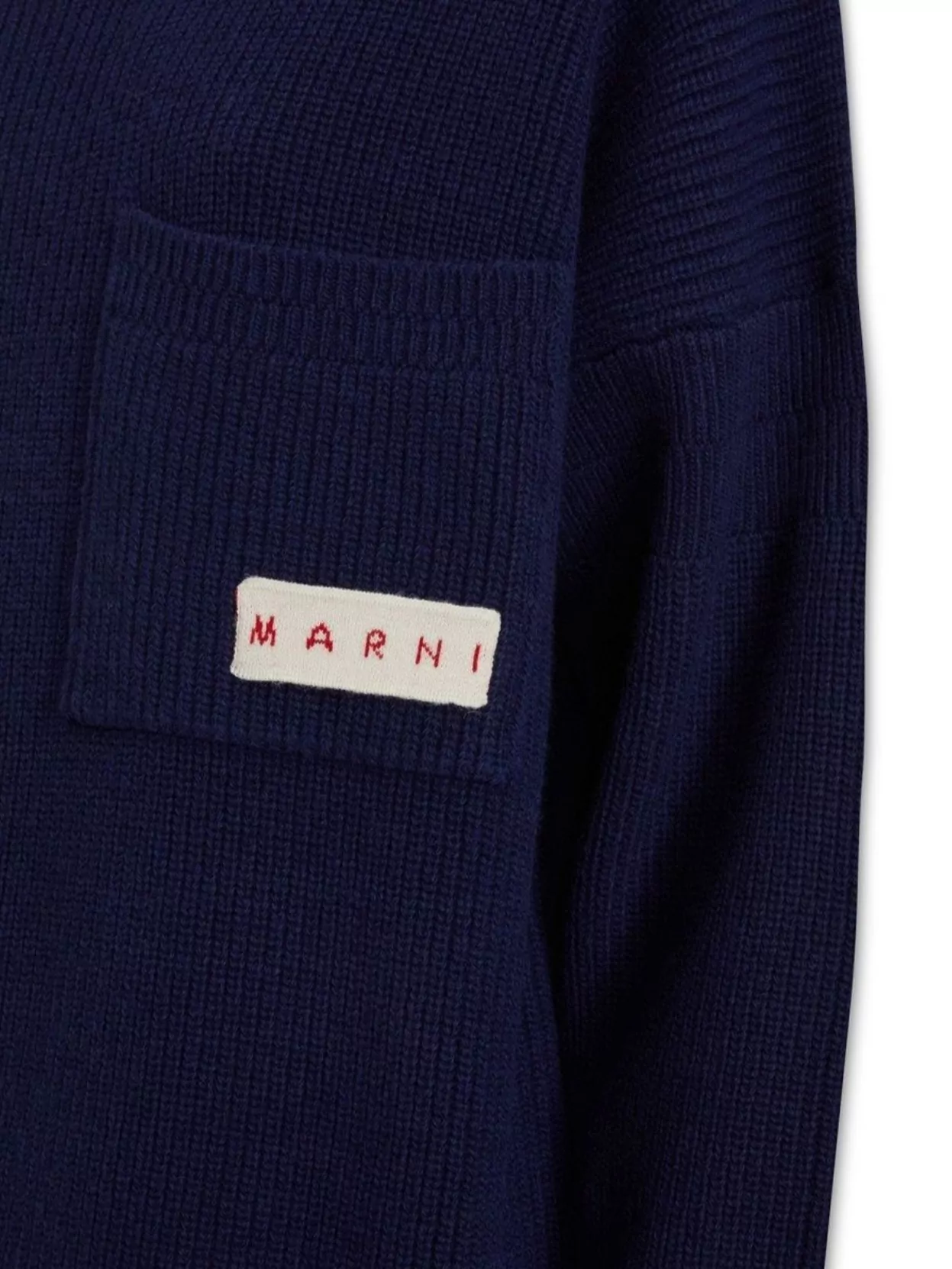 Marni Wool Blend Midi Dress With Cocoon Silhouette