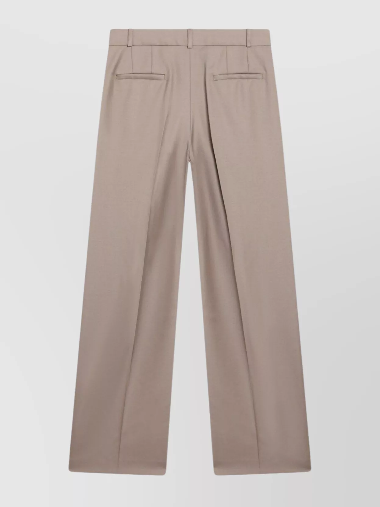 Loulou Studio Wool Trousers With Pleats And Wide Legs In Brown