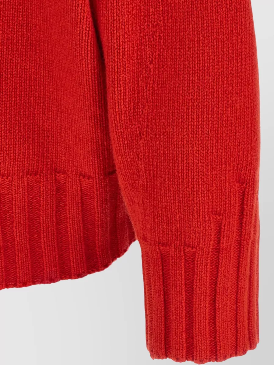 The Attico Knit Sweater Long Sleeves Asymmetric Hem