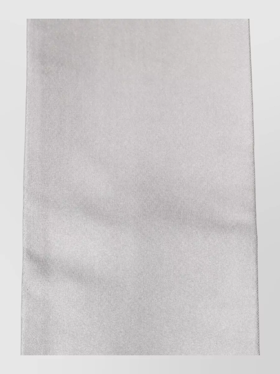 Dolce&Gabbana silk satin lace fringed stole scarf