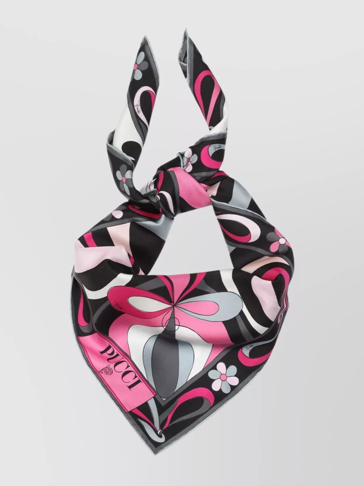 Pucci Square Silk Scarf Geometric Design