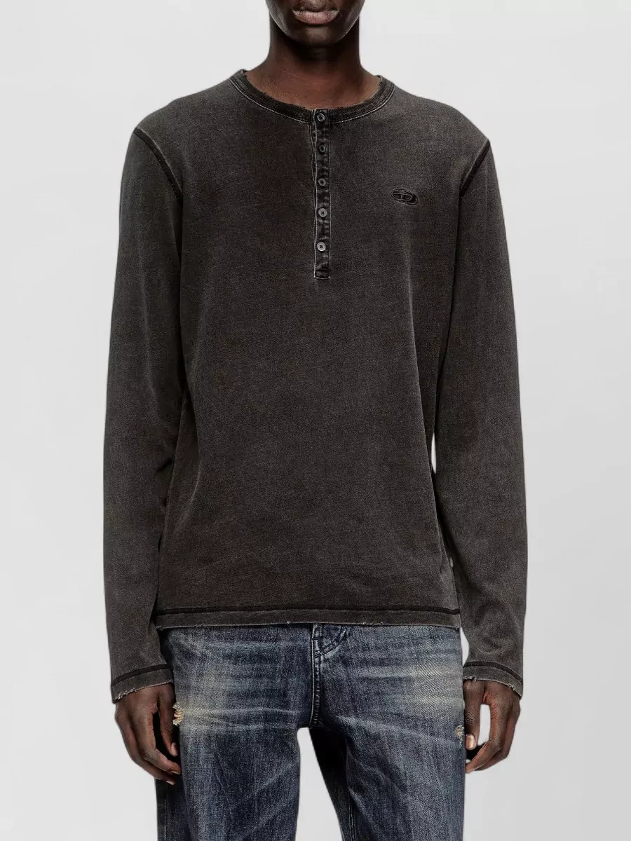 Diesel Cotton Long-Sleeve T-Shirt
