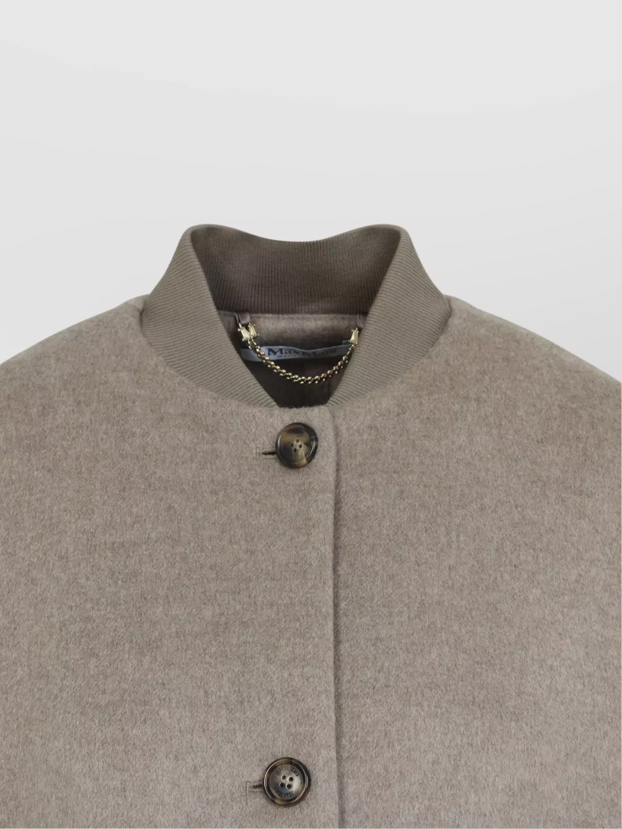 Max Mara Leticia Bomber Cape In Cacha Grey Cashmere