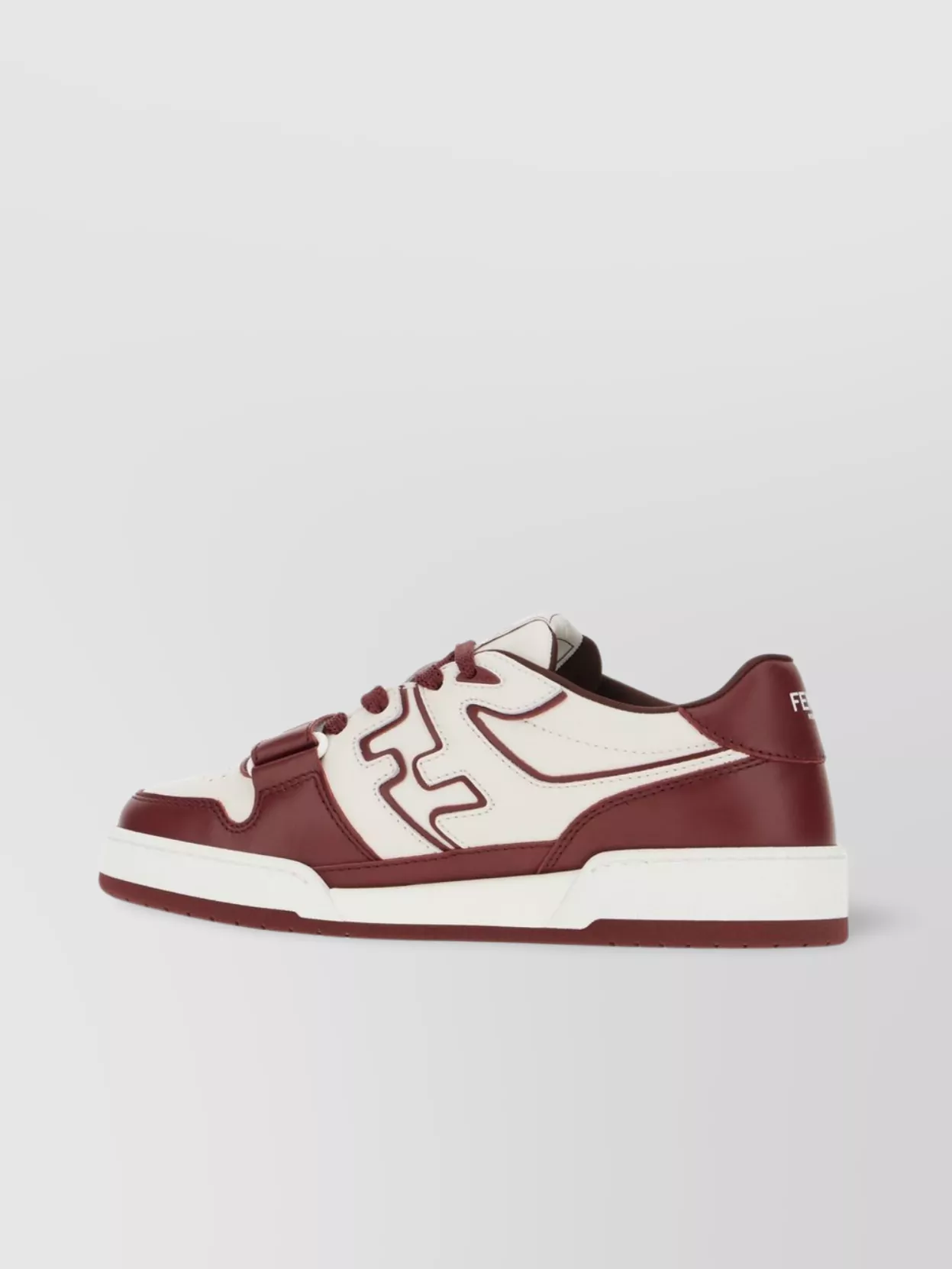 Fendi Leather Match Sneakers Rubber Sole