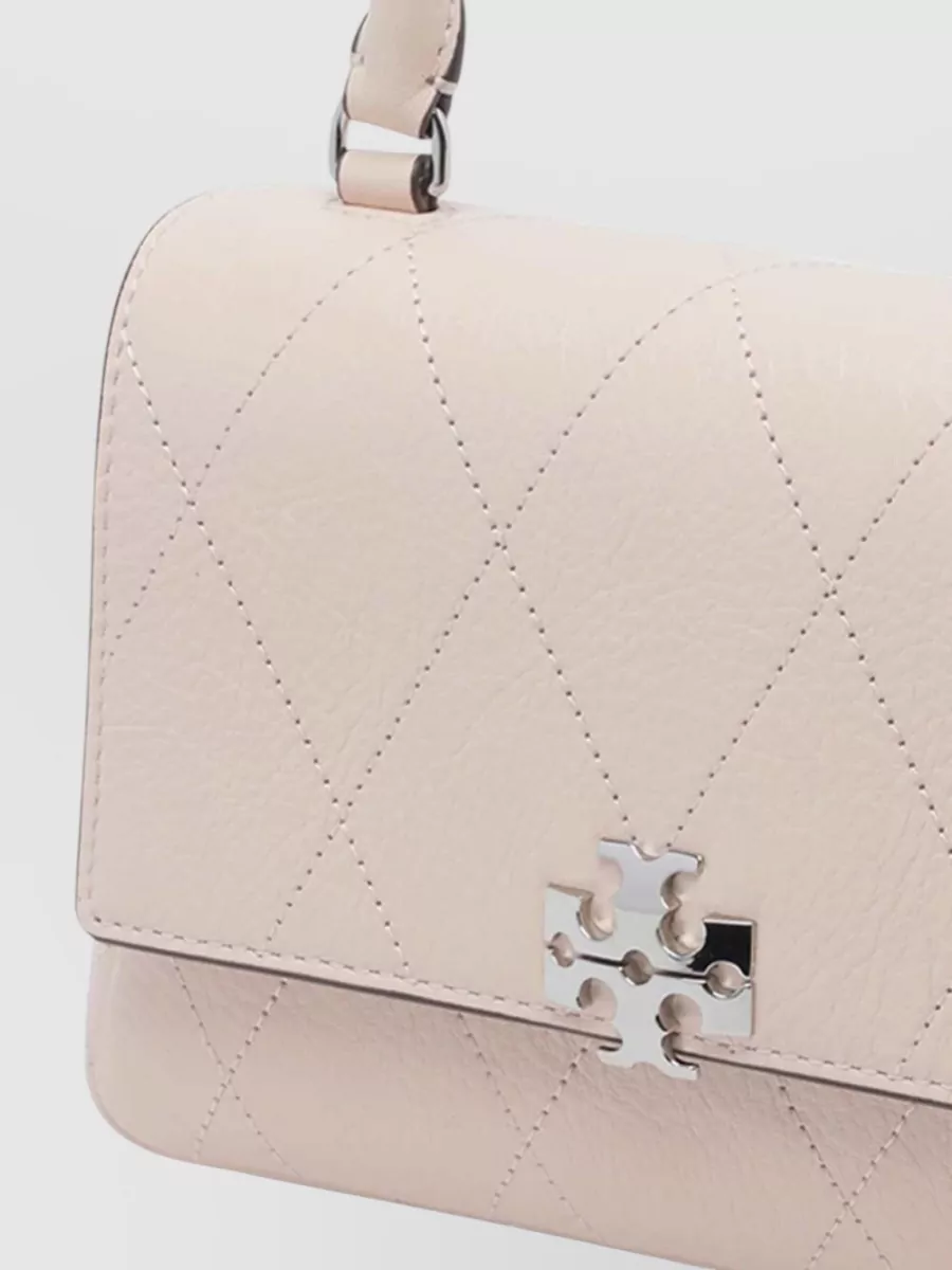 Tory Burch Leather Quilted Chain Wallet