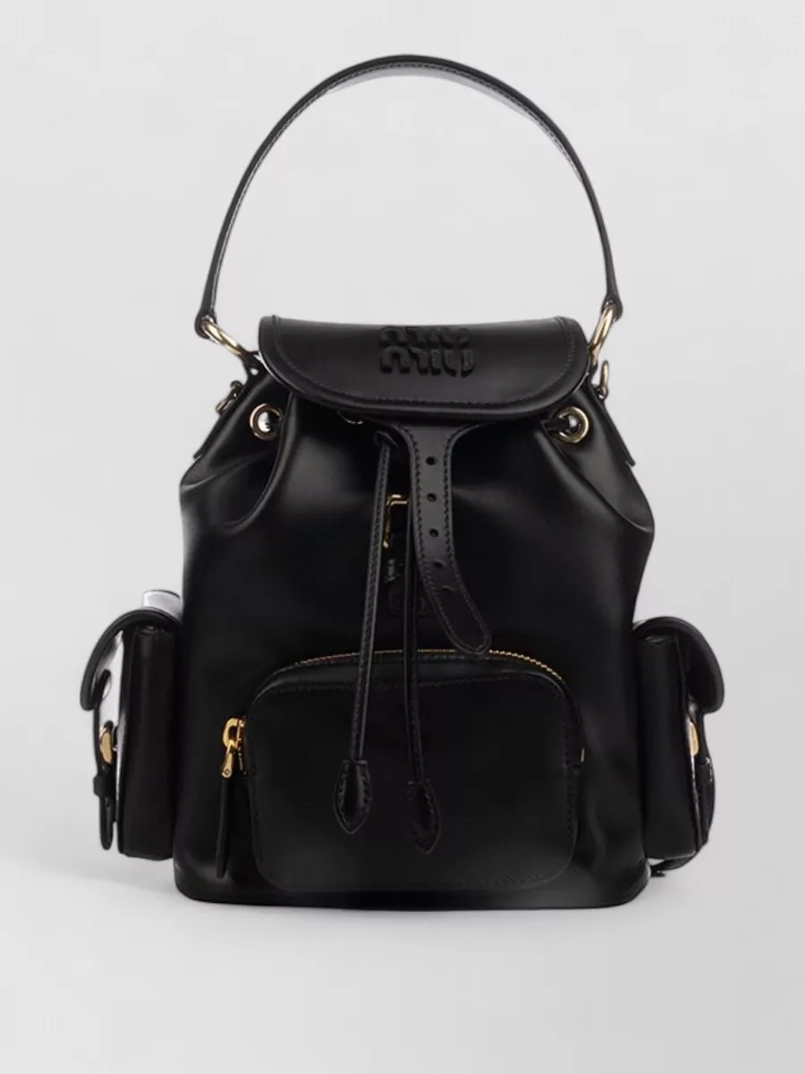Miu Miu leather bucket bag