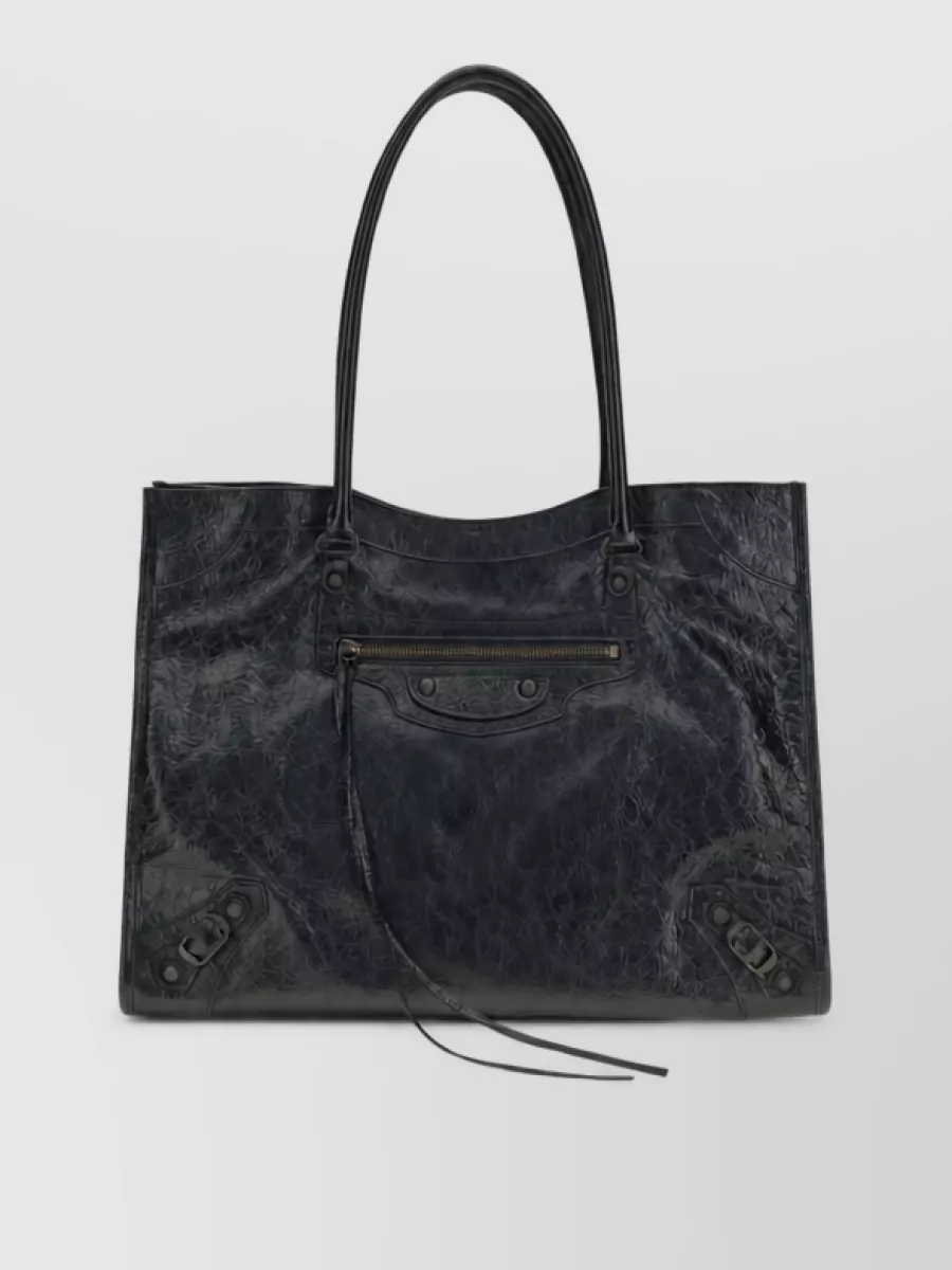 Balenciaga na lamb leather tote bag