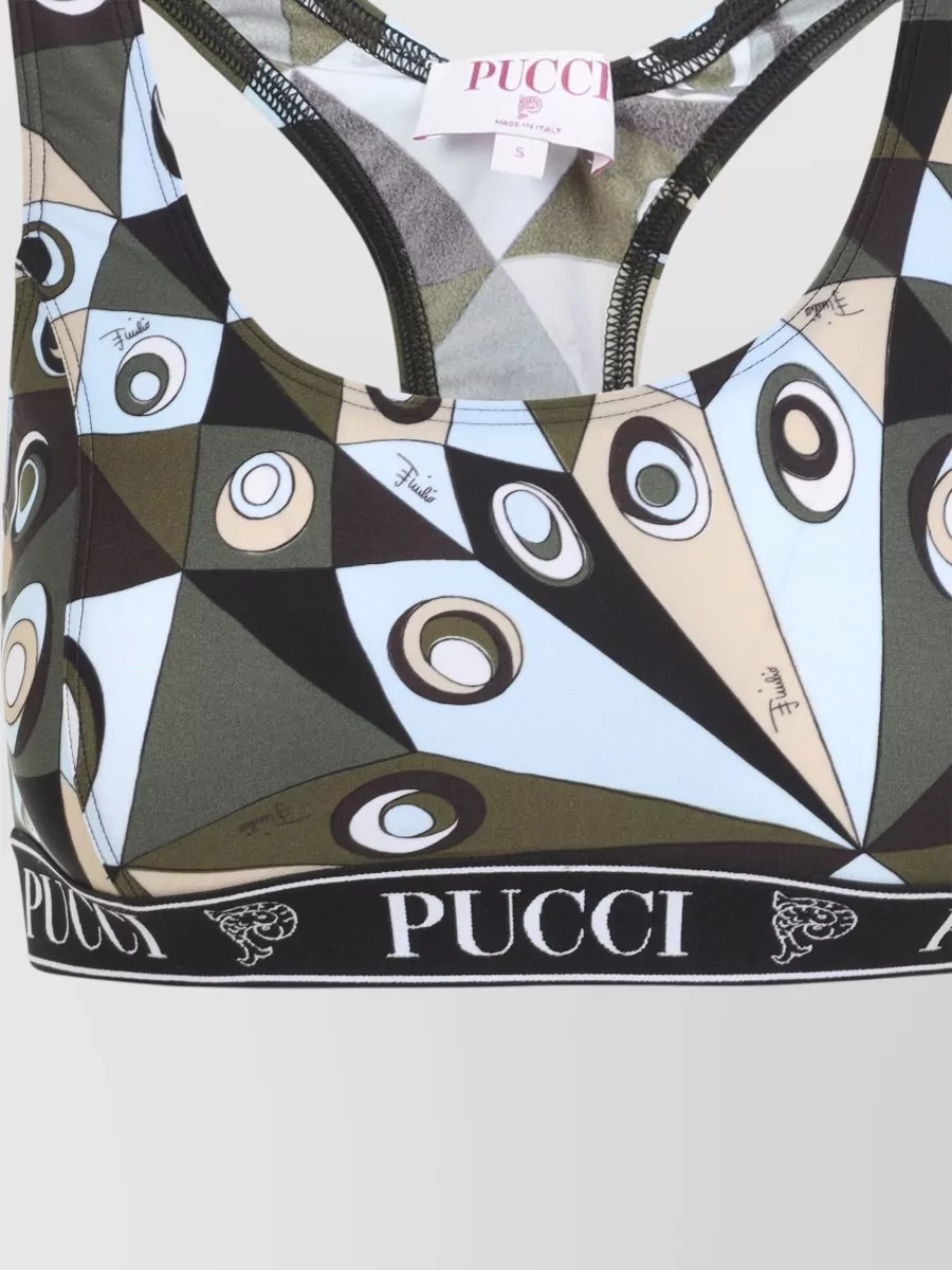 Pucci Printed Sports Bra Top