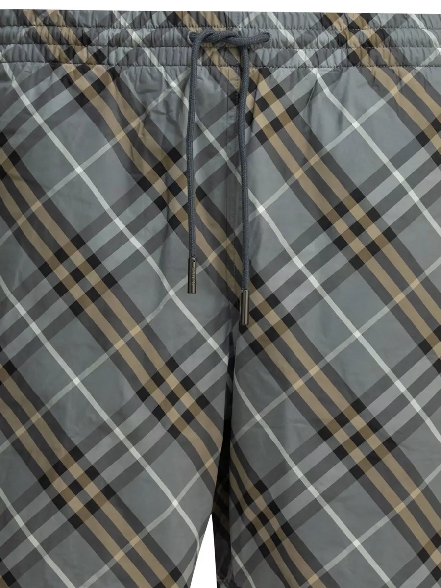 Burberry Check Print Swim Shorts