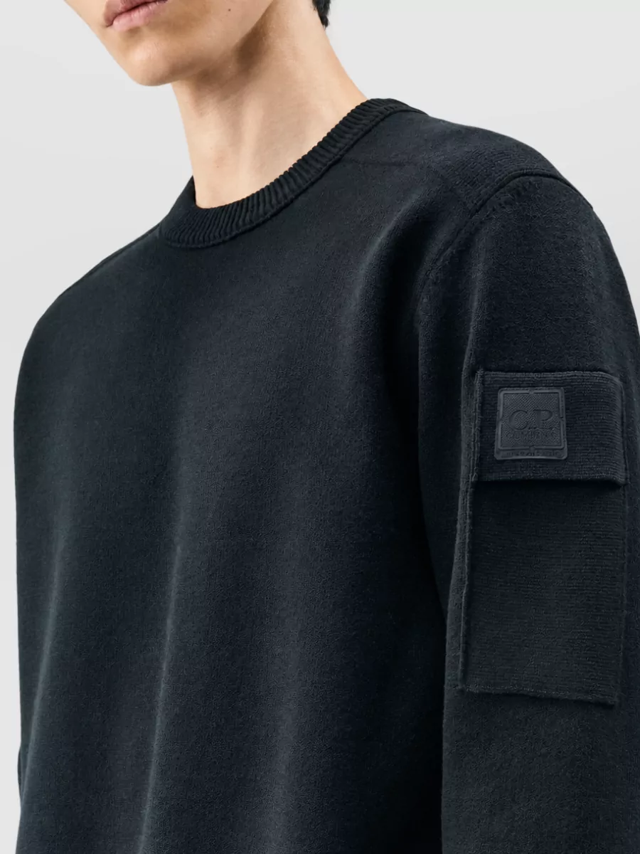 C.p. Company Virgin Wool Regular-Fit Ribbed Crew-Neck Sweater