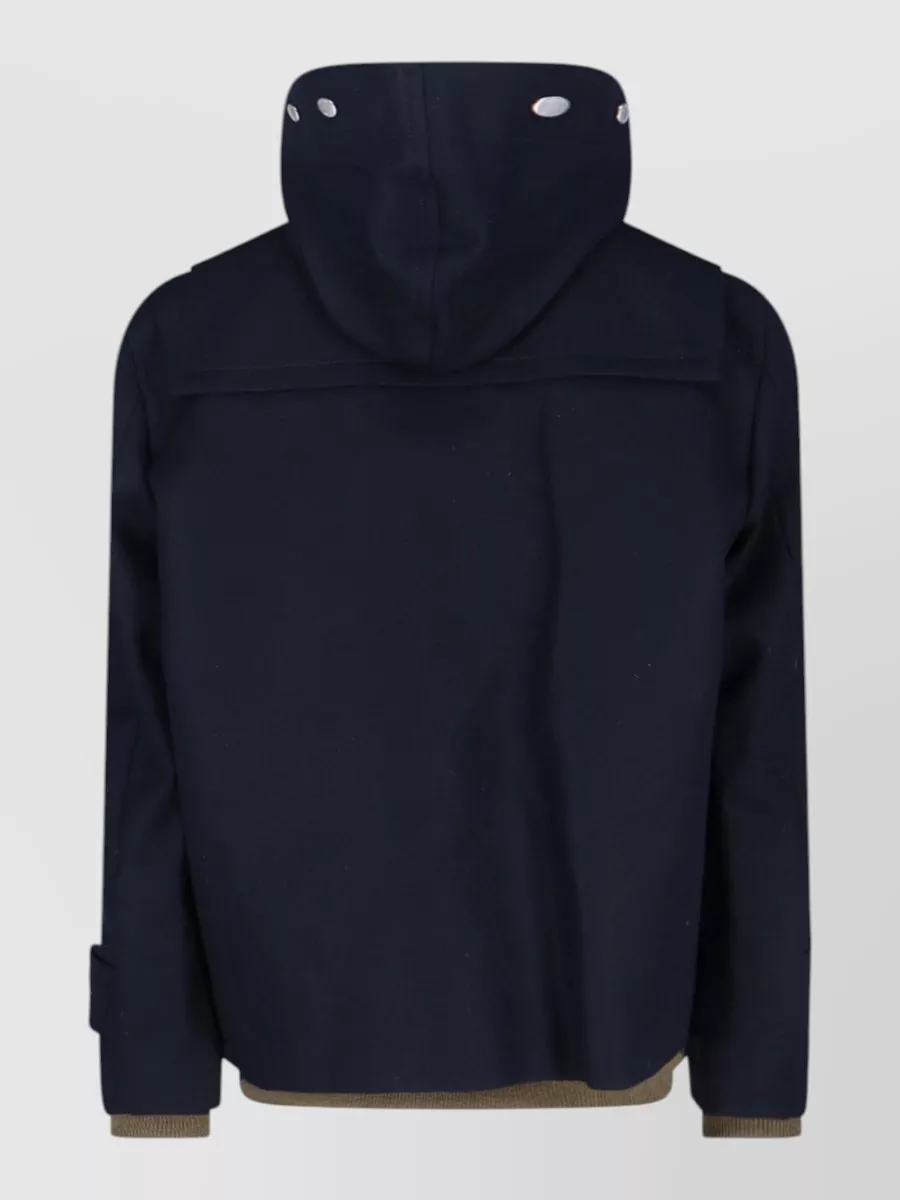 Sacai Wool Hooded Jacket