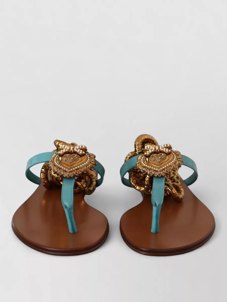 Dolce&Gabbana leather flat sandals