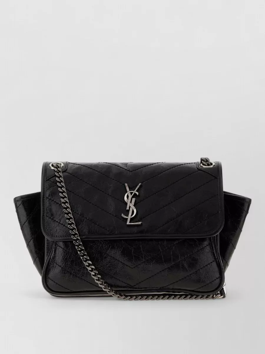Saint Laurent niki leather clutch bag