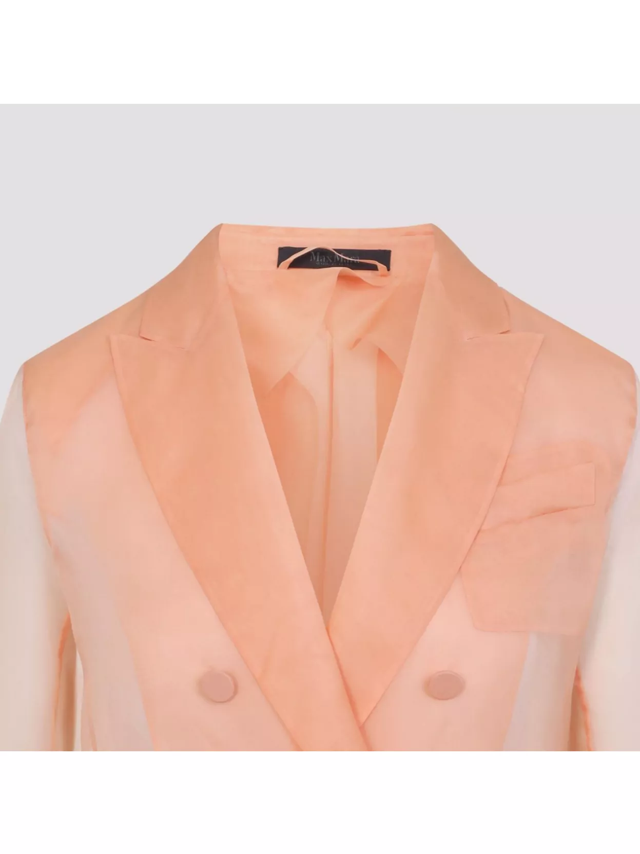 Max Mara Silk Organza Double-breasted Blazer