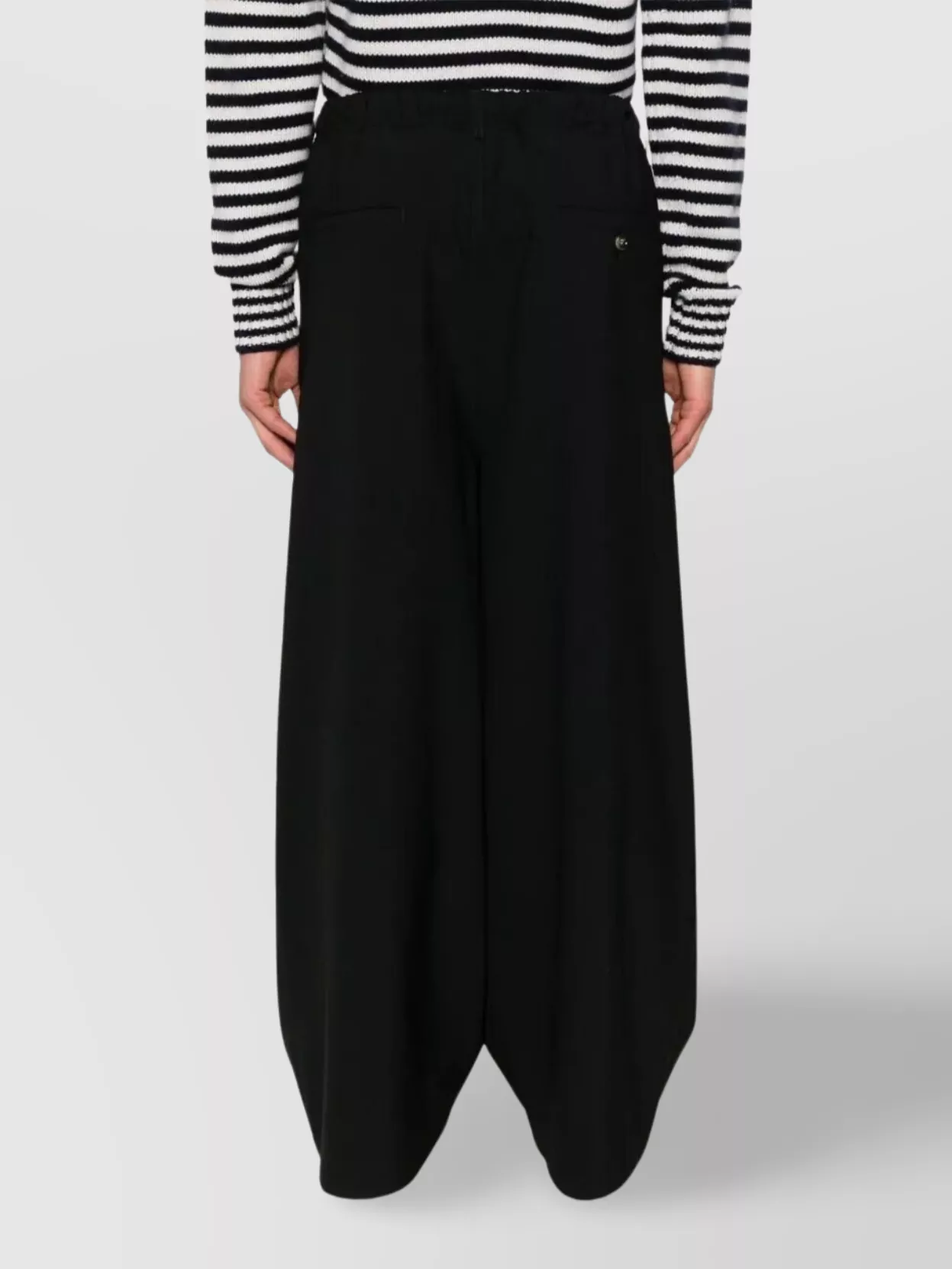 Marni Straight Leg Trousers Elastic Waistband