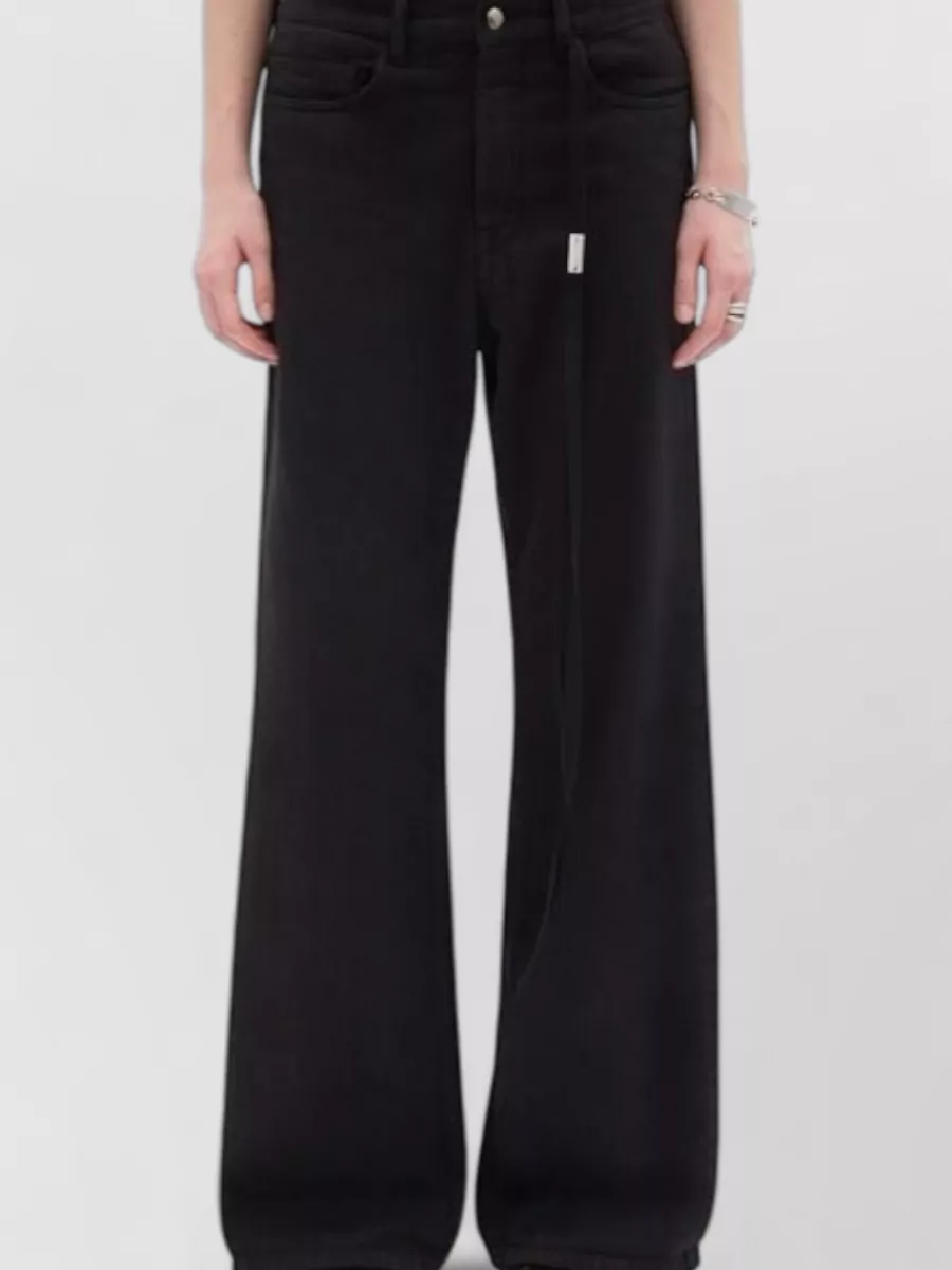Ann Demeulemeester denim relaxed-fit flared trousers