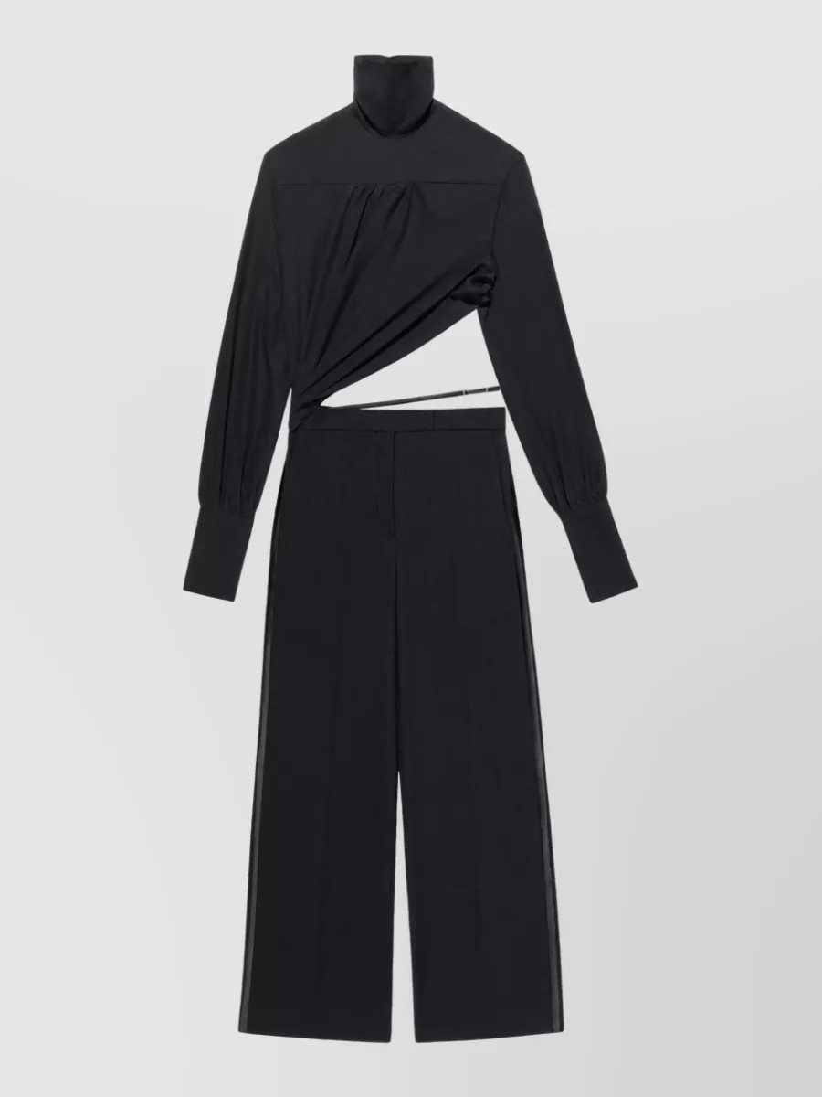 Tom Ford Silk Draped Tuxedo Jumpsuit