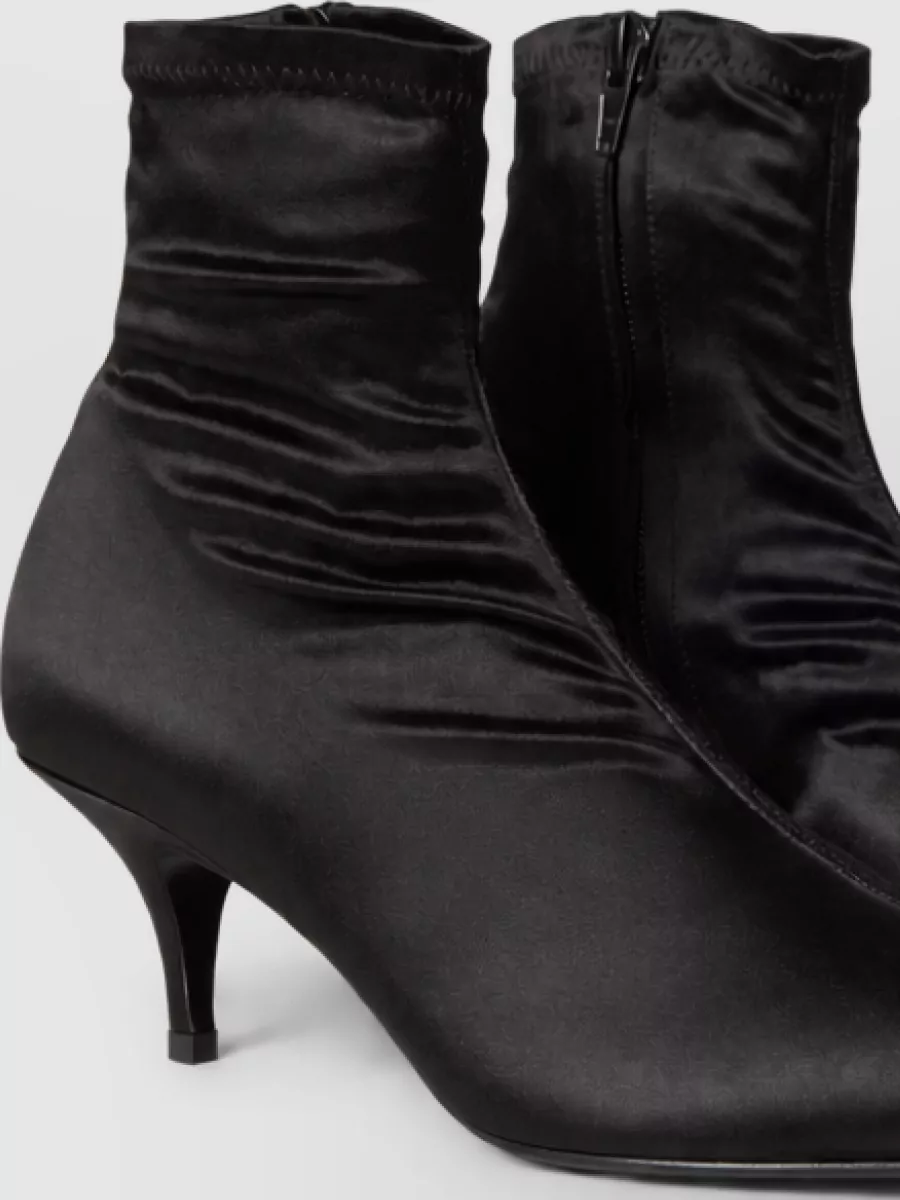 Celine silk satin ankle boots