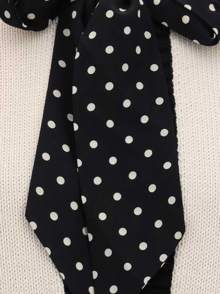 Valentino Polka-Dot Bow Cardigan