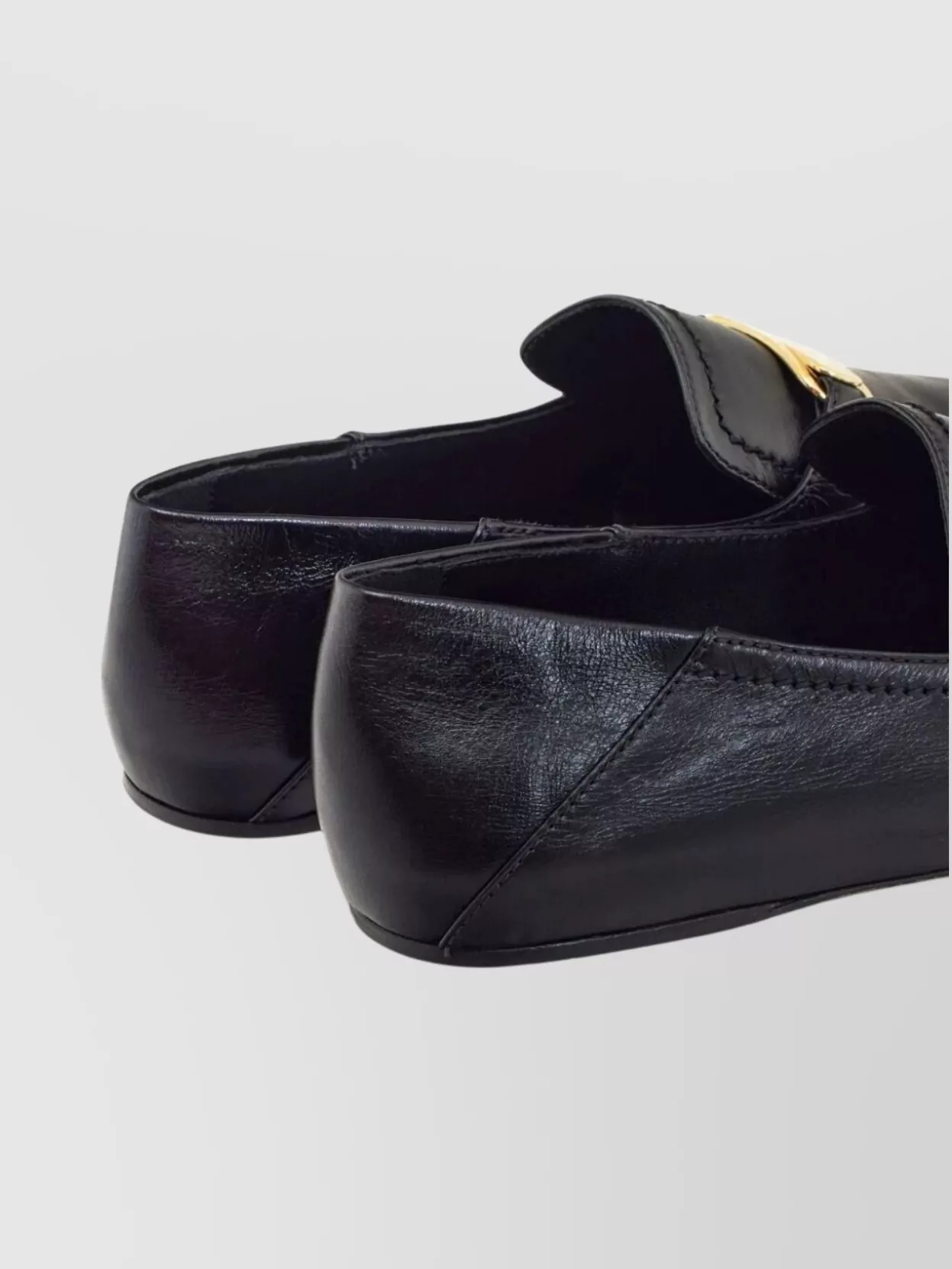 Ferragamo Elaine Vara Buckle Loafers In Calf Leather In Gray