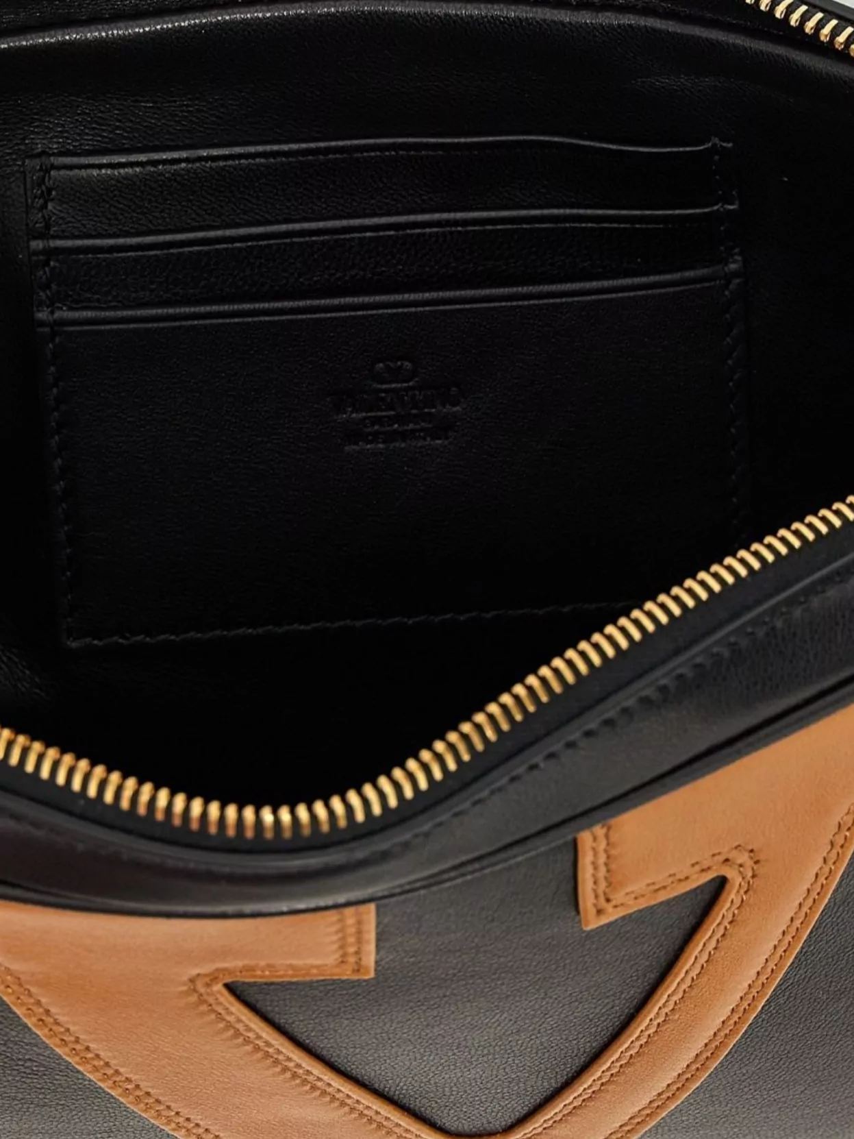 Valentino Two-tone Wrist Strap Clutch Pouch