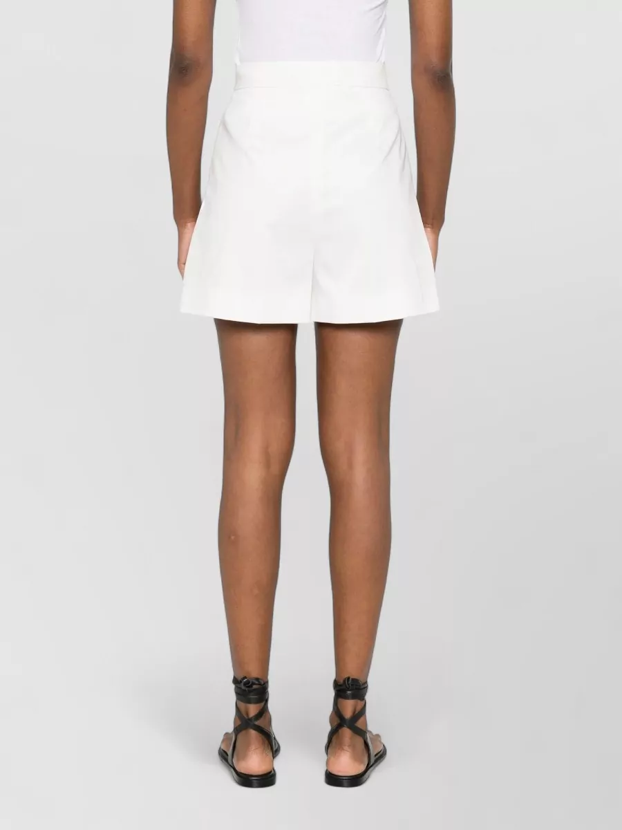 Max Mara Tailored Shorts Tabacco Belt Loops Pockets