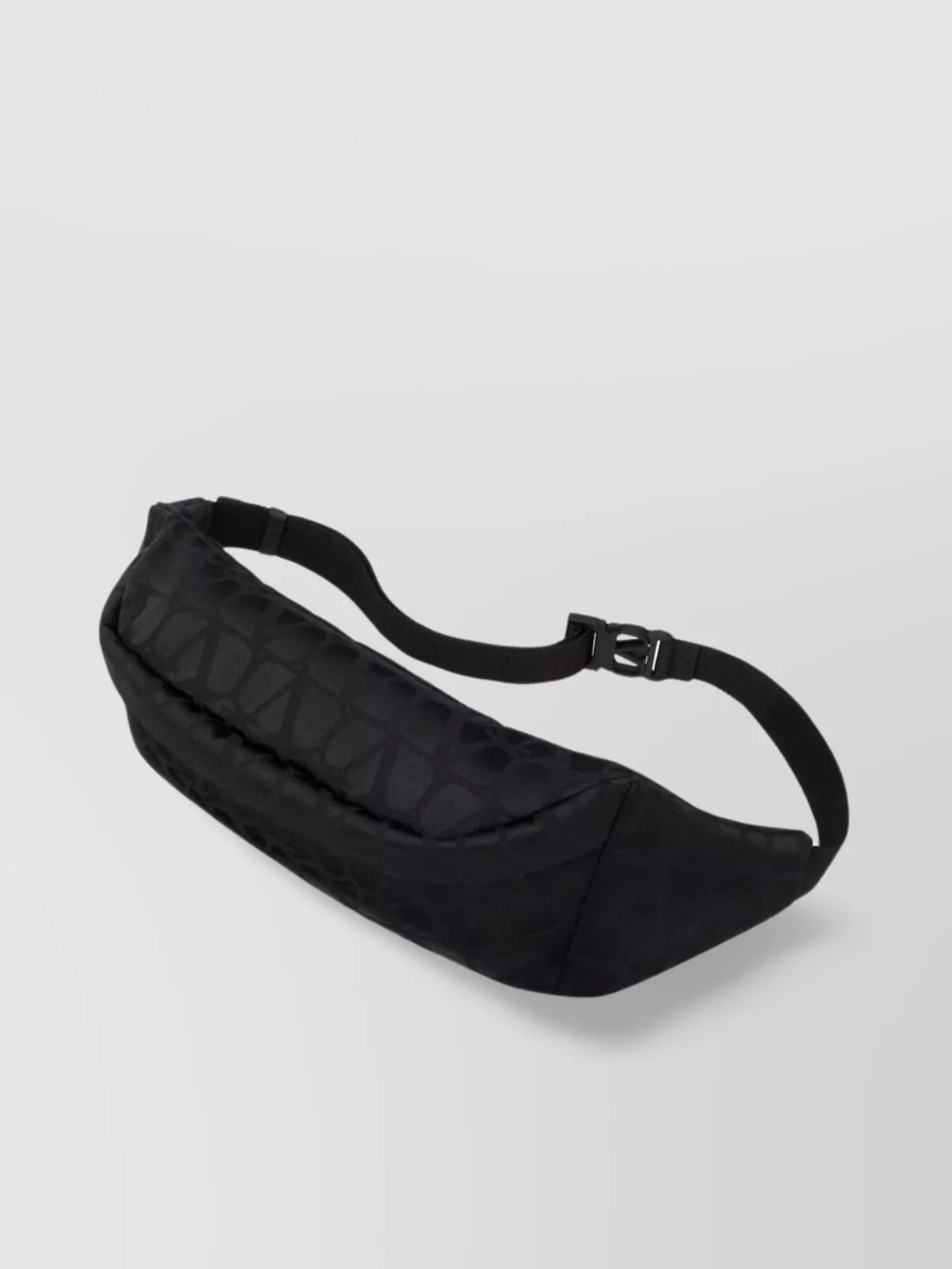 Shop Valentino Quilted Ribbon Belt Bag In Black