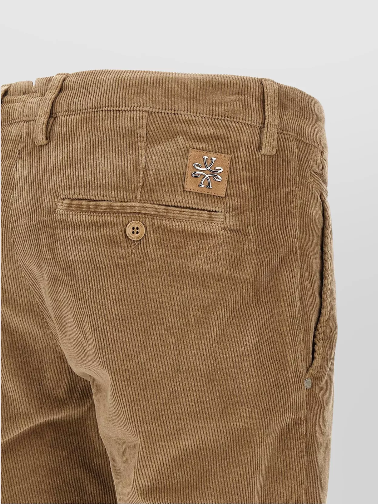 Jacob Cohen Corduroy Trousers With Pockets And Loops In Brown