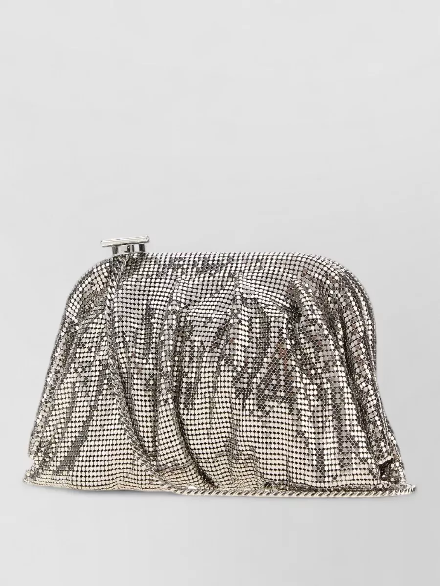 Benedetta Bruzziches embellished fabric clutch bag