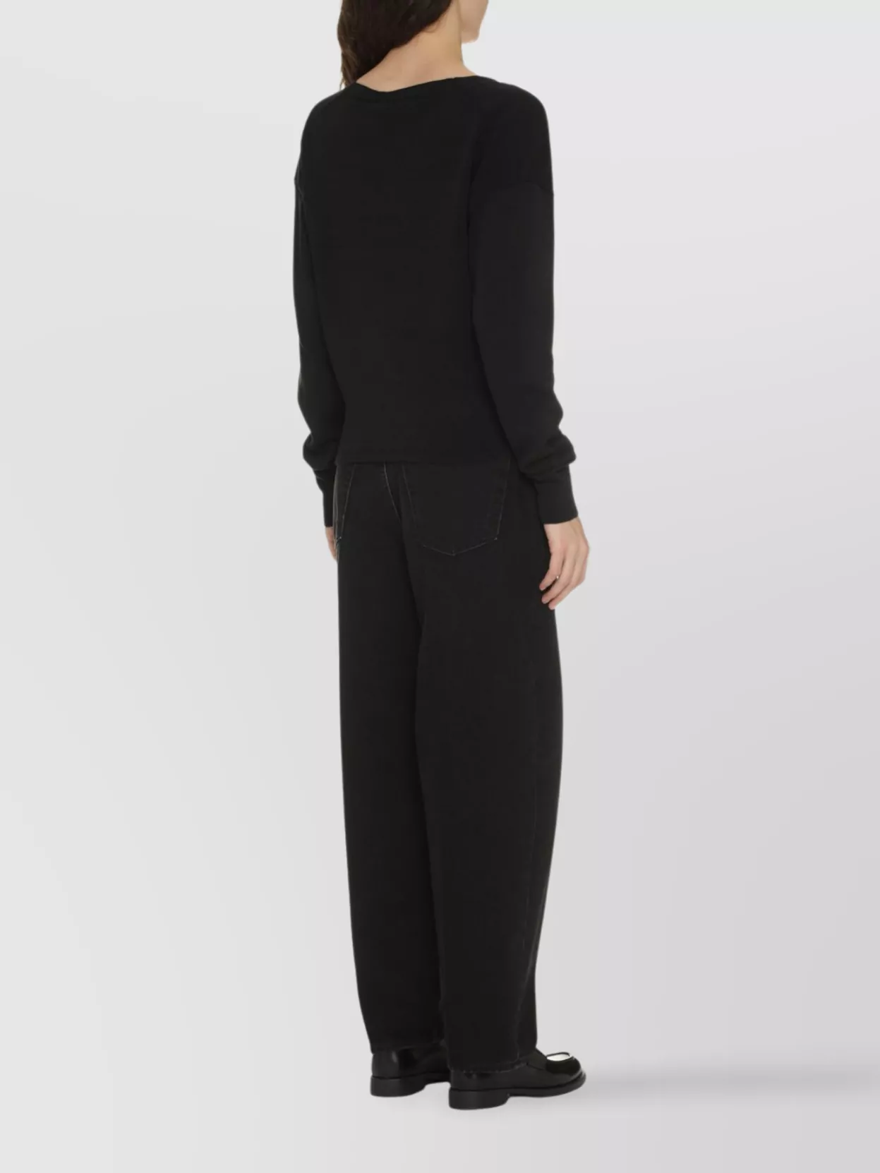 Totême High-Rise Wide-Leg Jeans With Metal Accents