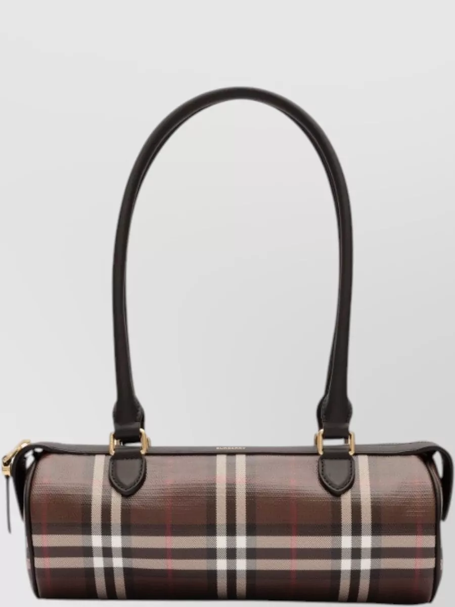 Burberry Check Mini Coated Canvas Mini Bag