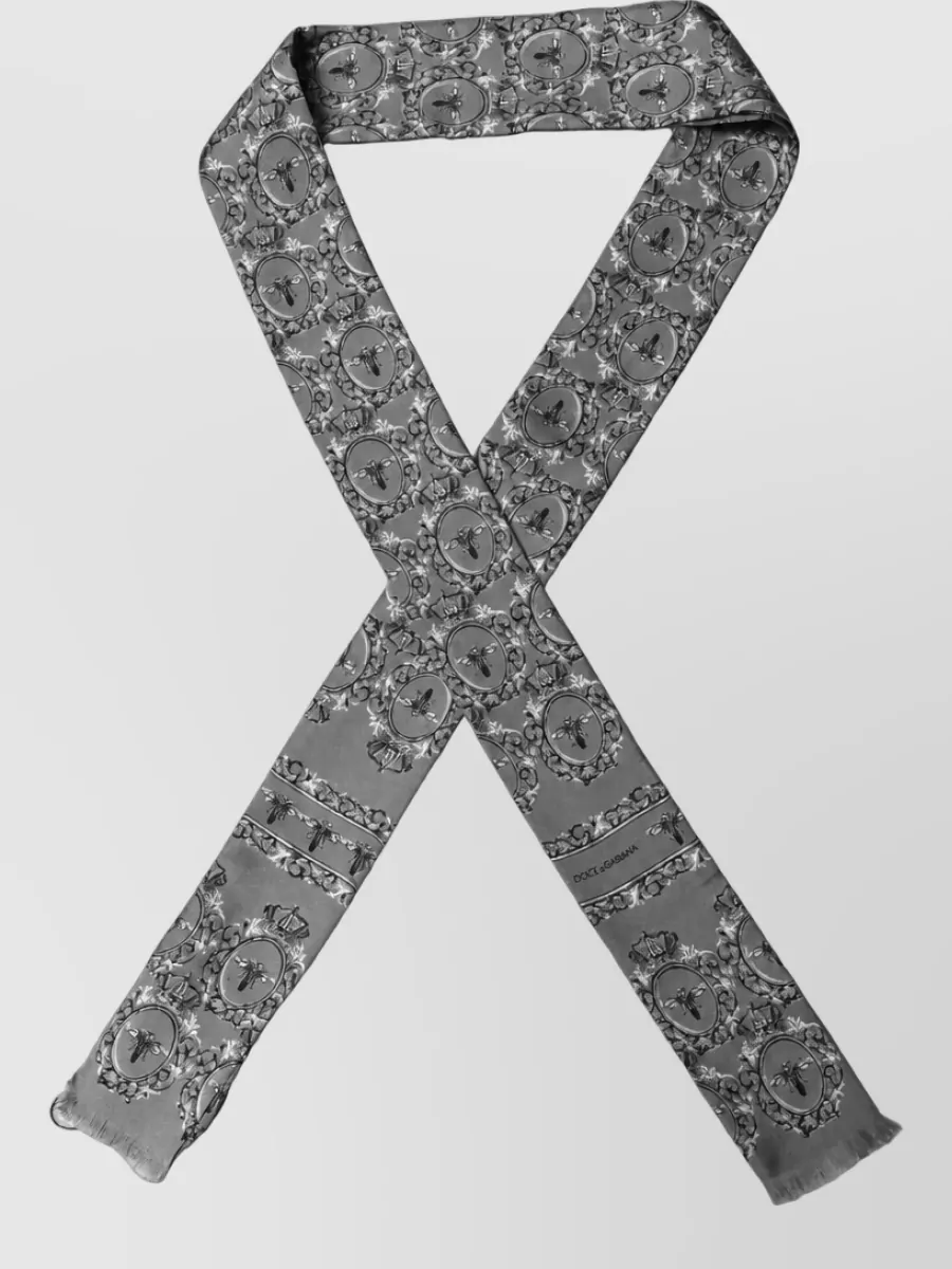 Dolce&Gabbana silk skinny twilly scarf