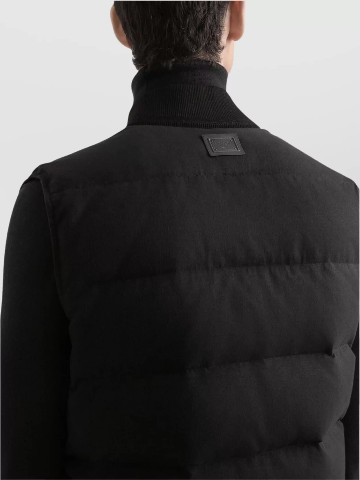 Dolce&Gabbana Quilted Sleeveless Reversible Ribbed Collar Jacket
