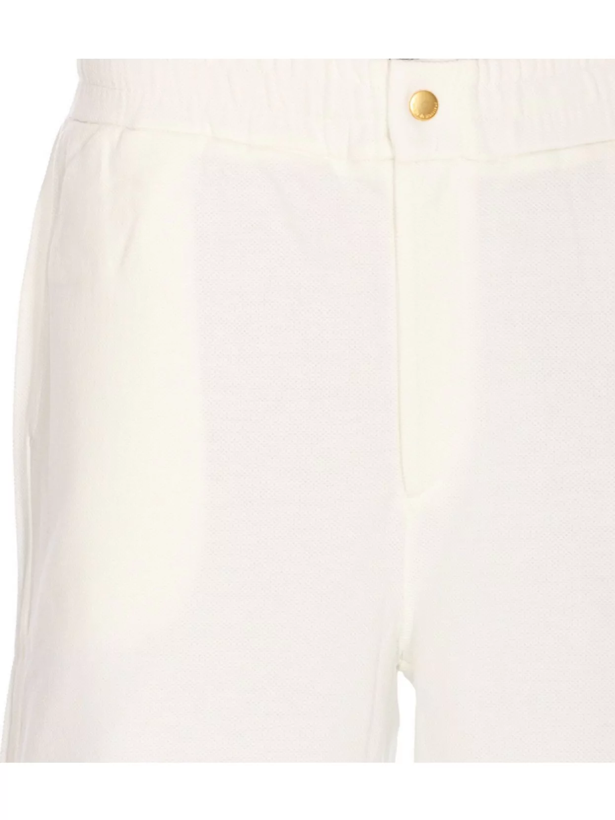 Drôle De Monsieur Elasticized Waist Contrast Hem Shorts