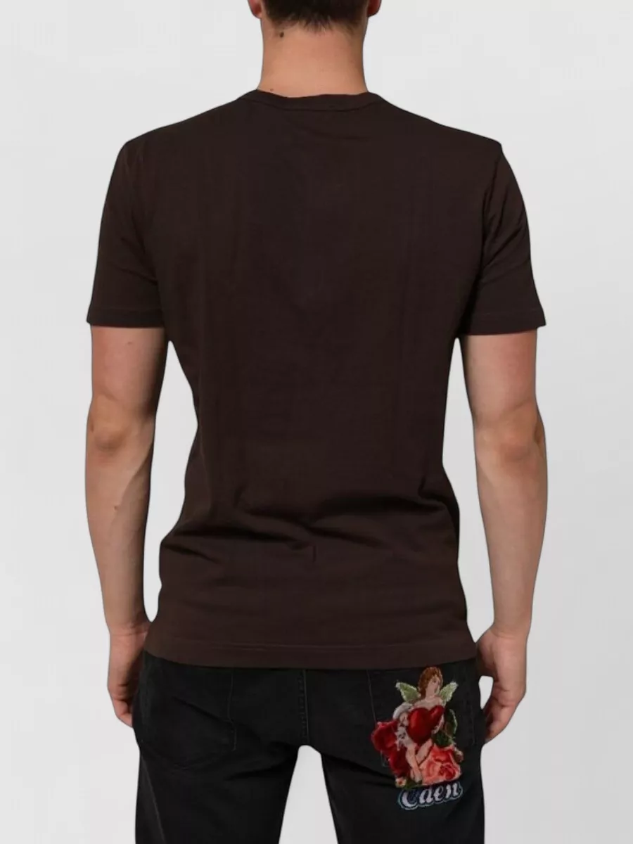 Dolce&Gabbana Cotton Coin Print Crew Neck T-Shirt