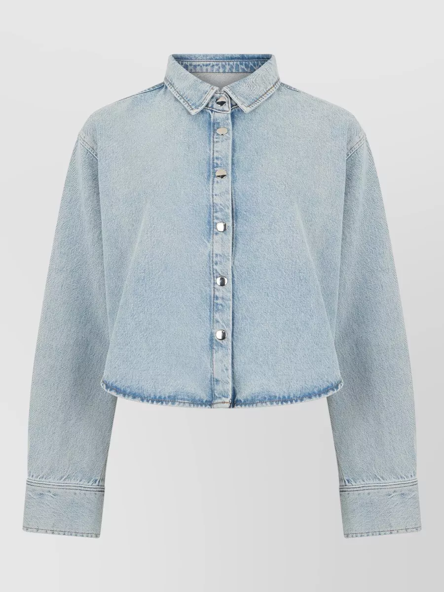 Frame Denim Cropped Shirt Jacket