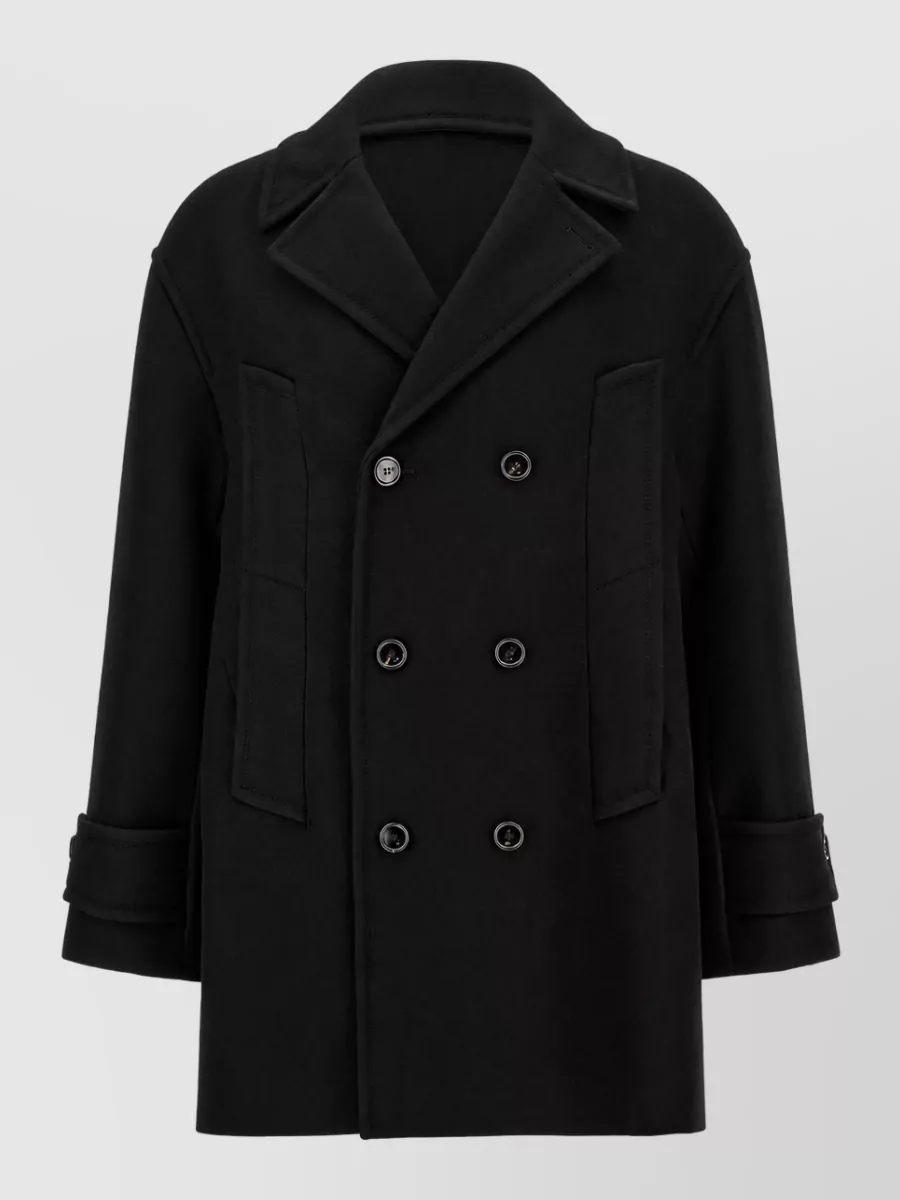 Ami Paris virgin wool double-breasted coat