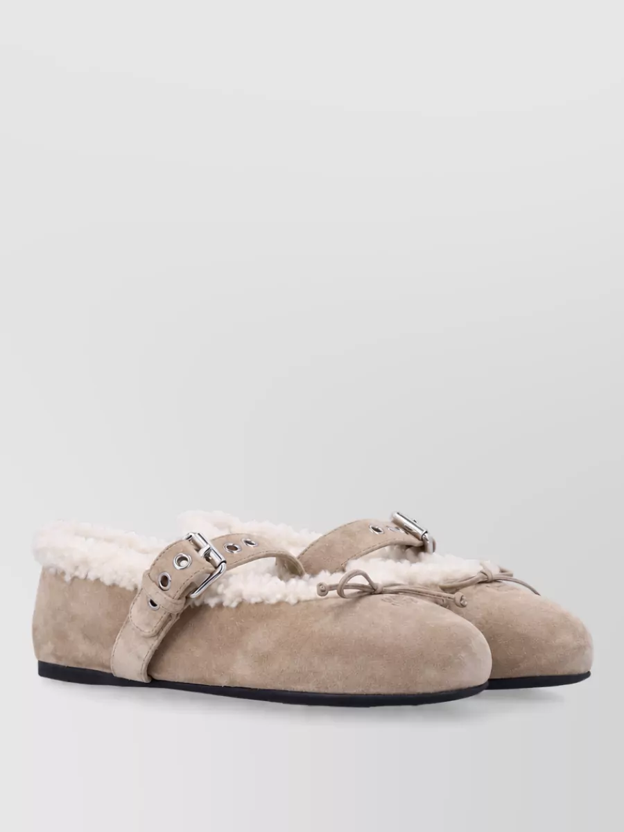 Miu Miu leather ballerinas