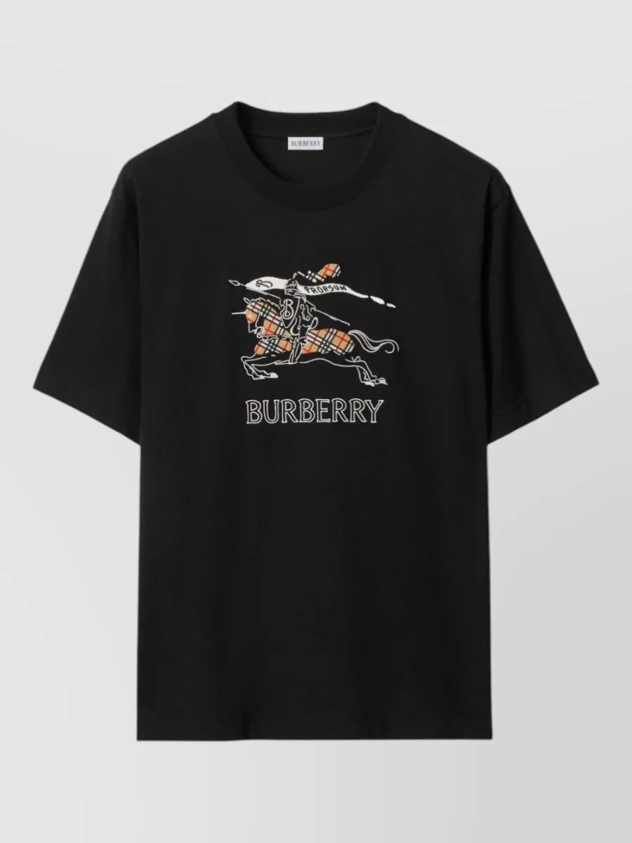 Burberry equestrian knight cotton t-shirt