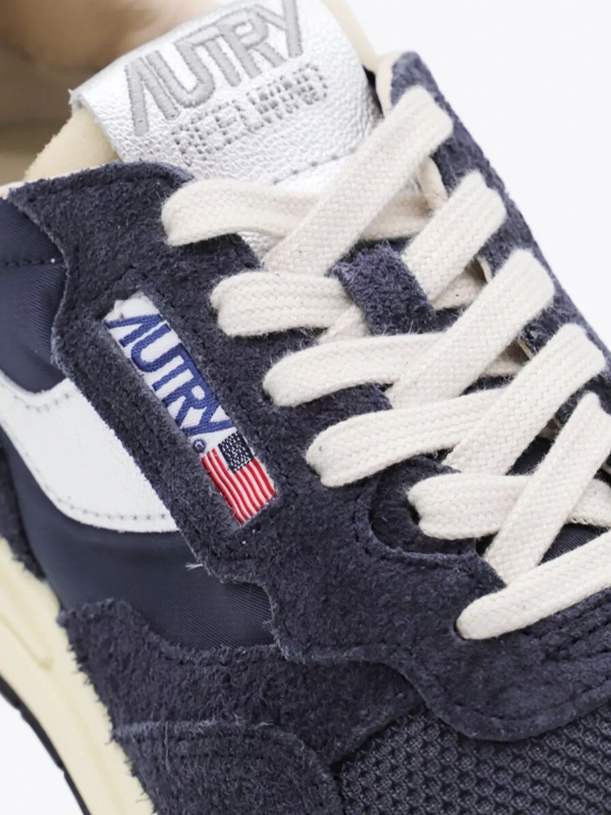 Autry 'reelwind' Blue Low Top Sneakers With Logo Patch On Tongue And Side And Logo Lettering On The Heel In Black