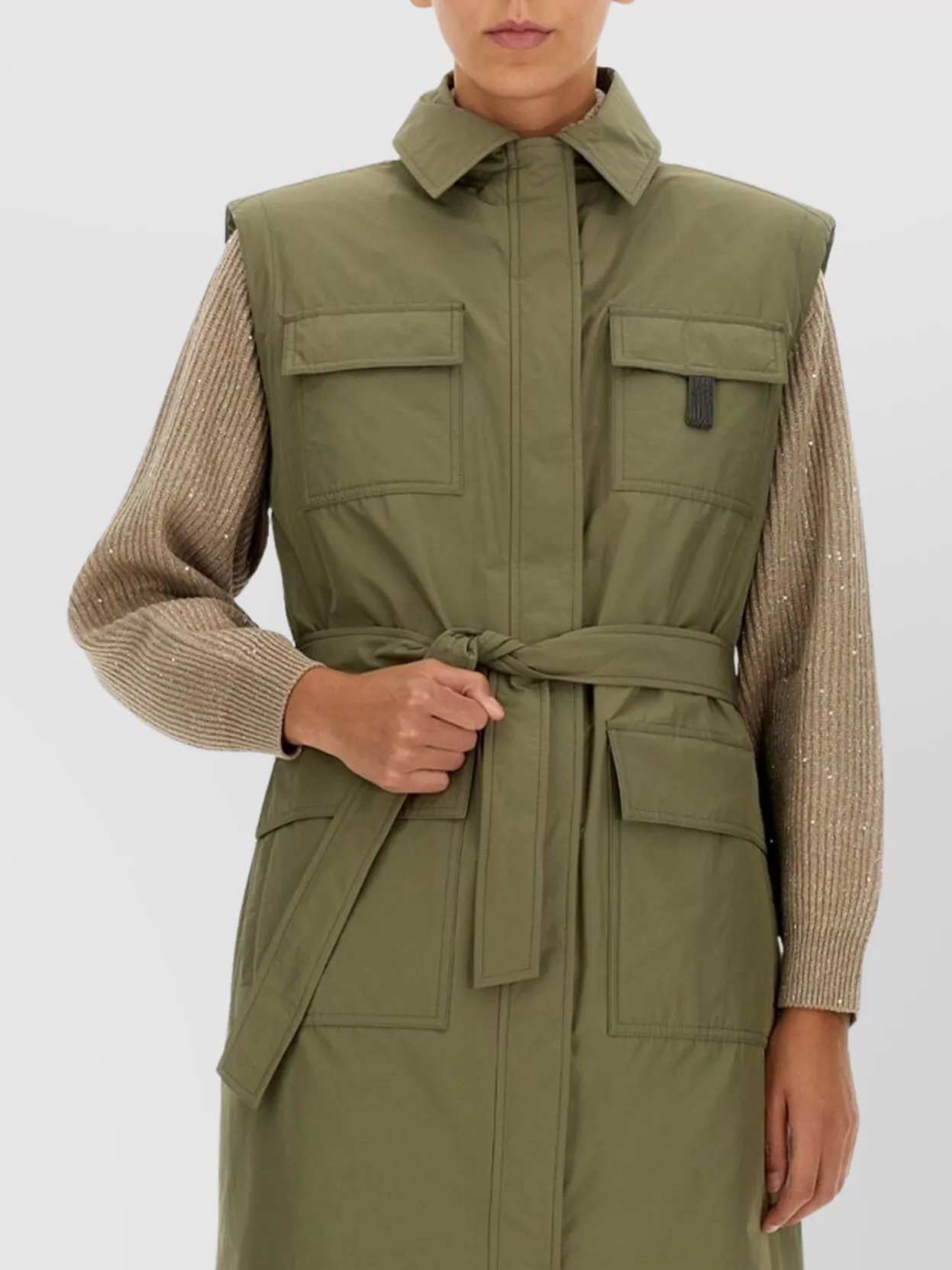 Brunello Cucinelli Taffeta Trench Coat