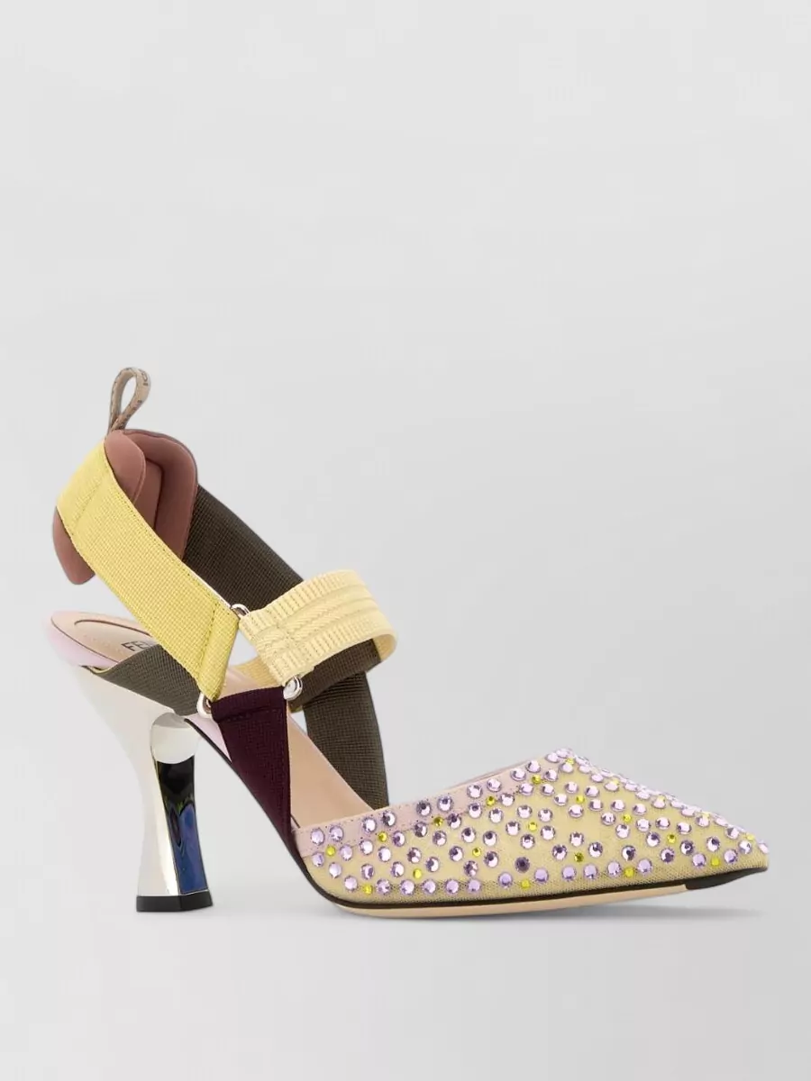 Fendi mesh fabric pumps