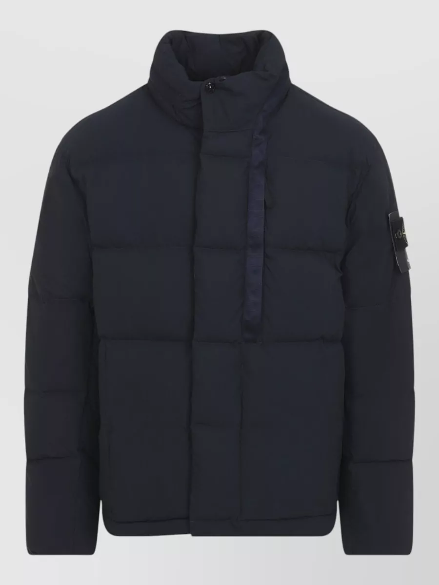 Stone Island cotton nylon quilted puffer jacket
