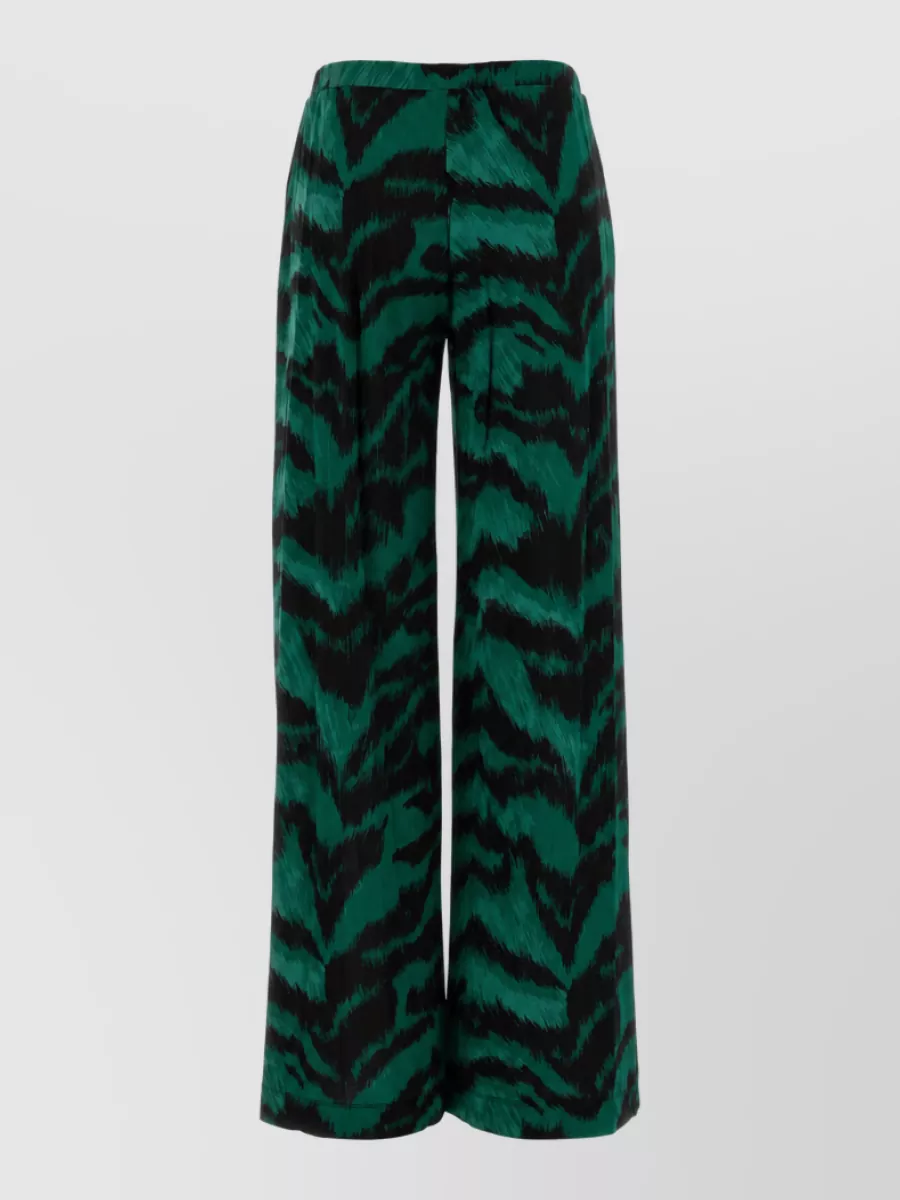 Diane Von Furstenberg printed jersey wide-leg trousers