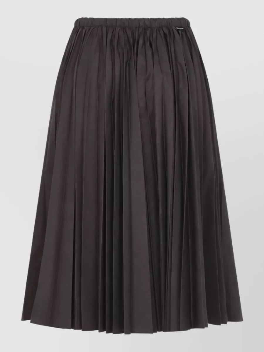 Moncler Pleated Skirt In Black