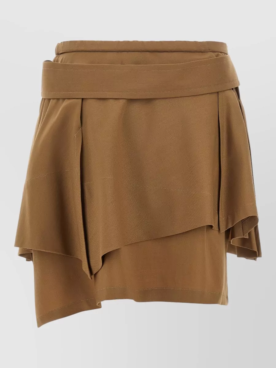 Vivienne Westwood Virgin Wool Draped Asymmetric Mini Skirt