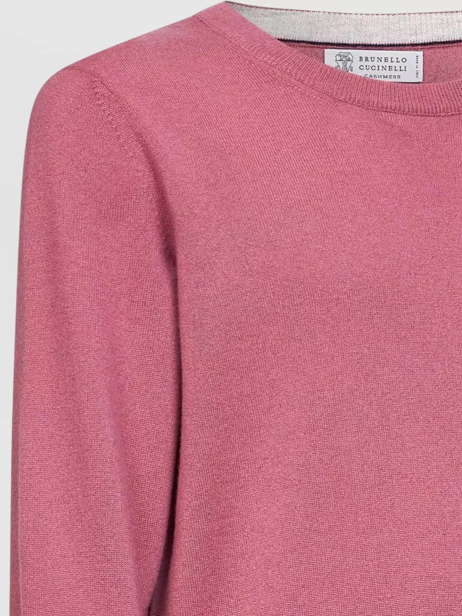 Brunello Cucinelli Cashmere Crew Neck Sweater Long Sleeves