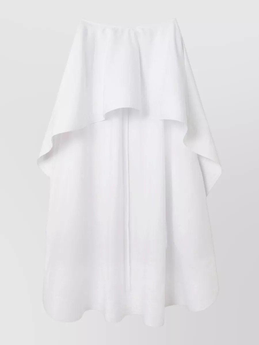 Stella Mccartney Cotton Asymmetric Midi Skirt
